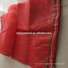 25kg PP tubular mesh bags ,50 x 80 , orange color ,packing potato and onion